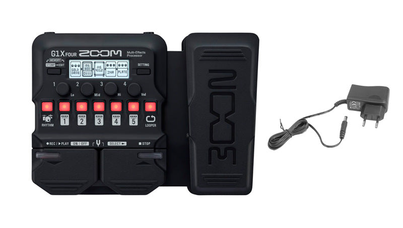 Zoom -Pack- G1X Four Pedalera Guitarra con Alimentador 1