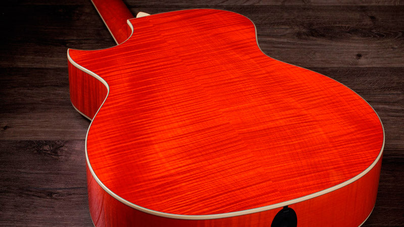 Taylor Doyle Dykes Signature Guitarra Electroacústica Gran Auditorio Translucent Orange 4