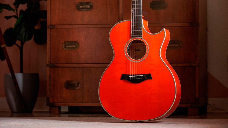 Taylor Doyle Dykes Signature Guitarra Electroacústica Gran Auditorio Translucent Orange 7