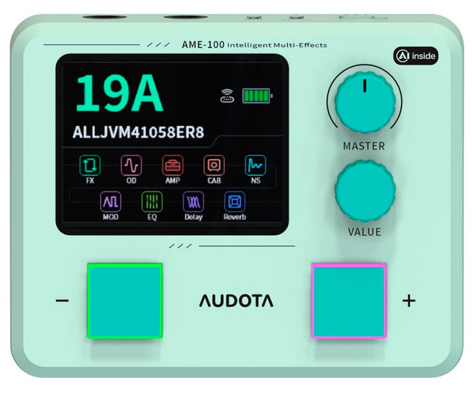 Audota AME100 Procesador Multiefectos Guitarra 1