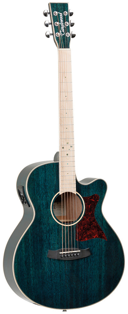 Tanglewood TW4 BLA Guitarra Electroacústica Superfolk Aquamarine Blue 1