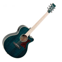 Tanglewood TW4 BLA Guitarra Electroacústica Superfolk Aquamarine Blue 3