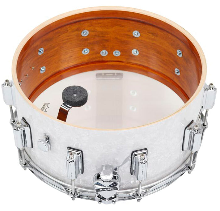 Rogers NOST37 WMP Superten Caja Batería 14x6.5 White Marine Pearl 3