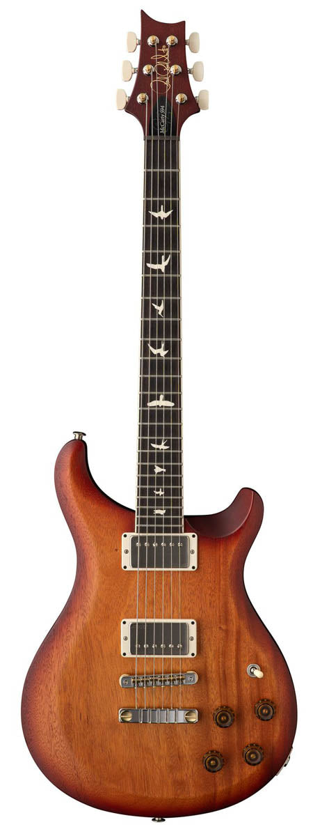 PRS S2 Mccarty 594 Thinline Standard SDCS Guitarra Eléctrica Satin Dark Cherry Sunburst 1