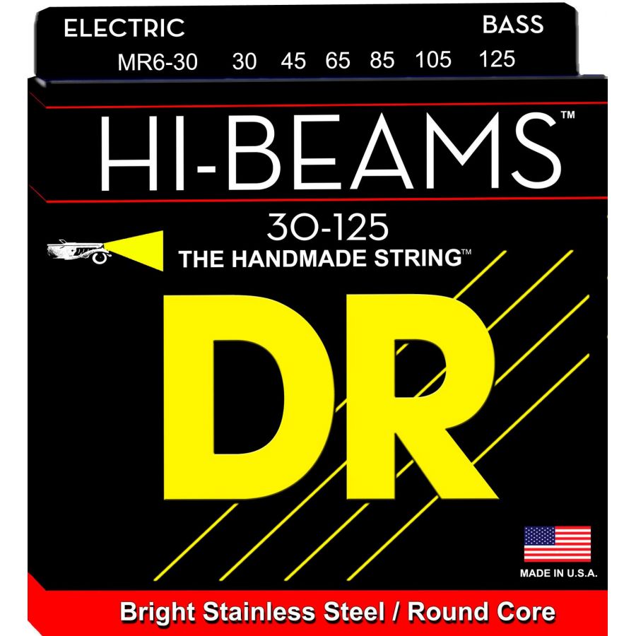 DR MR630 Hi-Beam Juego 6 Cuerdas Bajo 030-125 1