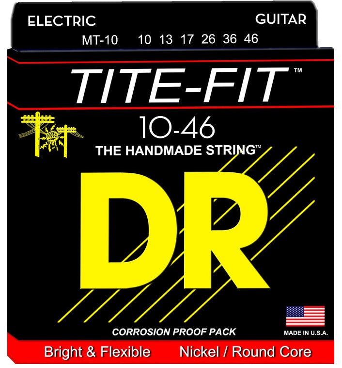 DR MT-10 Tite Fit Juego Cuerdas Guitarra Eléctrica 010-046 1