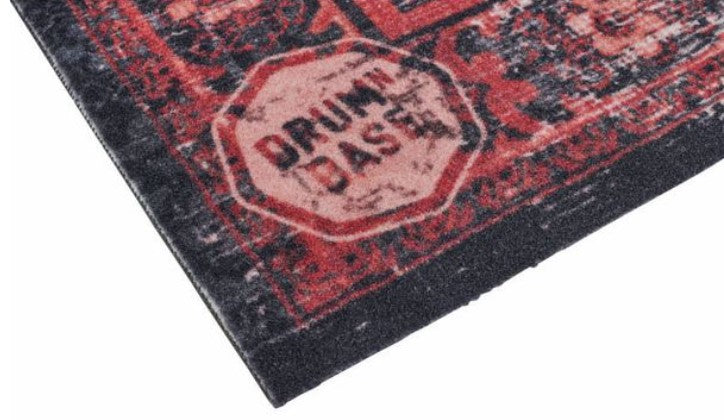 Drum N Base VP130-RBL Black Red Alfombra para Batería 130X90cm 4