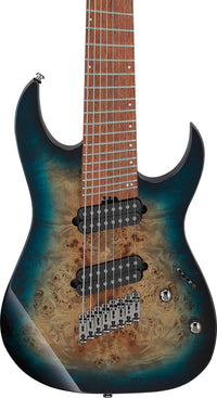 Ibanez RGMS8PB CBS Guitarra Eléctrica 8 Cuerdas Cosmic Blue Starburst 4