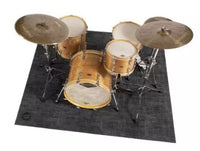 Drum N Base WVN-BBL Back In Black Woven Alfombra para Batería 185X160cm 5