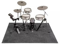 Drum N Base WVN-BBL Back In Black Woven Alfombra para Batería 185X160cm 7