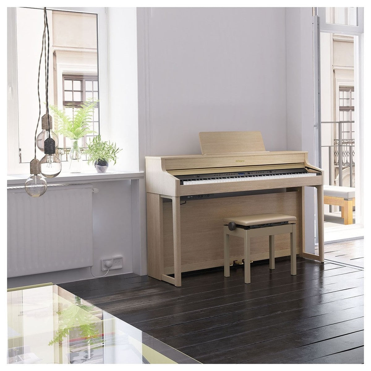 Roland HP702 LA Piano Digital Light Oak 10