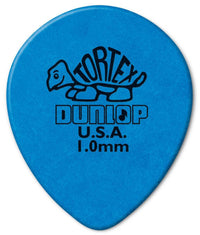 Dunlop 413R100 Tortex Teardrop S Púa 1mm Azul. Unidad 1