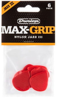 Dunlop 471P3N Nylon Jazz Pack 6 Púas 1.38mm Rojas 5