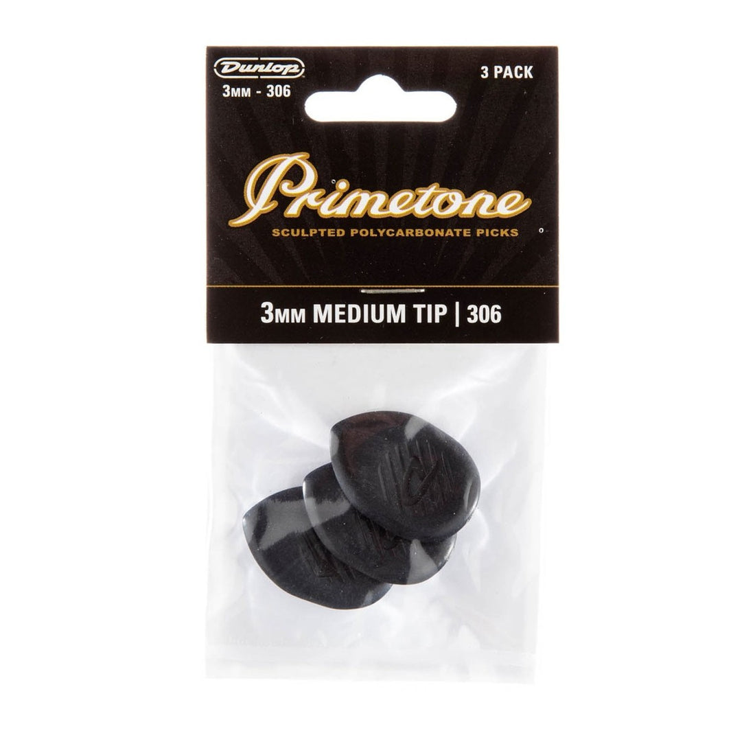 Dunlop 477P306 Primetone Pack 3 Púas Calibre 3mm 1