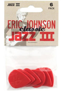 Dunlop 47PEJ-3N Jazz III Classic Pack 6 Púas Eric Johnson Signature 3