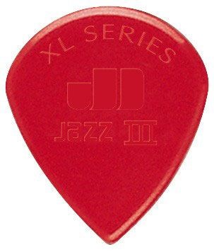 Dunlop 47RXLN138 Nylon Jazz III XL Sharp Roja Púa 1.38mm. Unidad 1