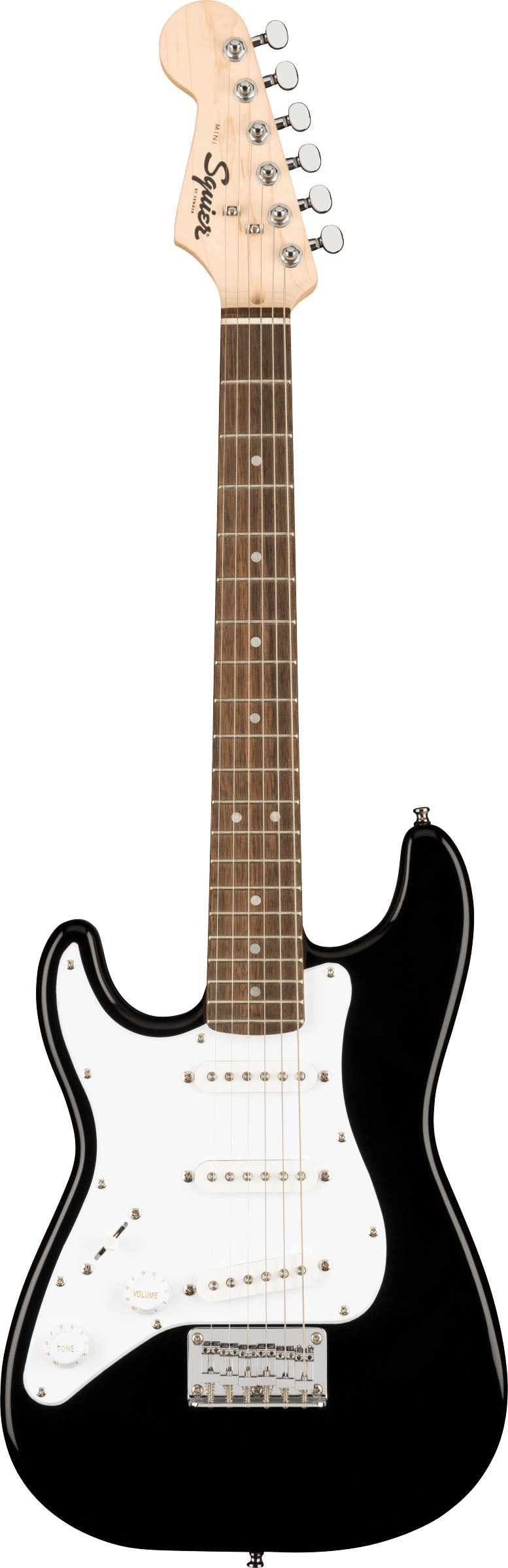 Squier Mini Stratocaster LH IL Guitarra Eléctrica para Zurdos Negra 1