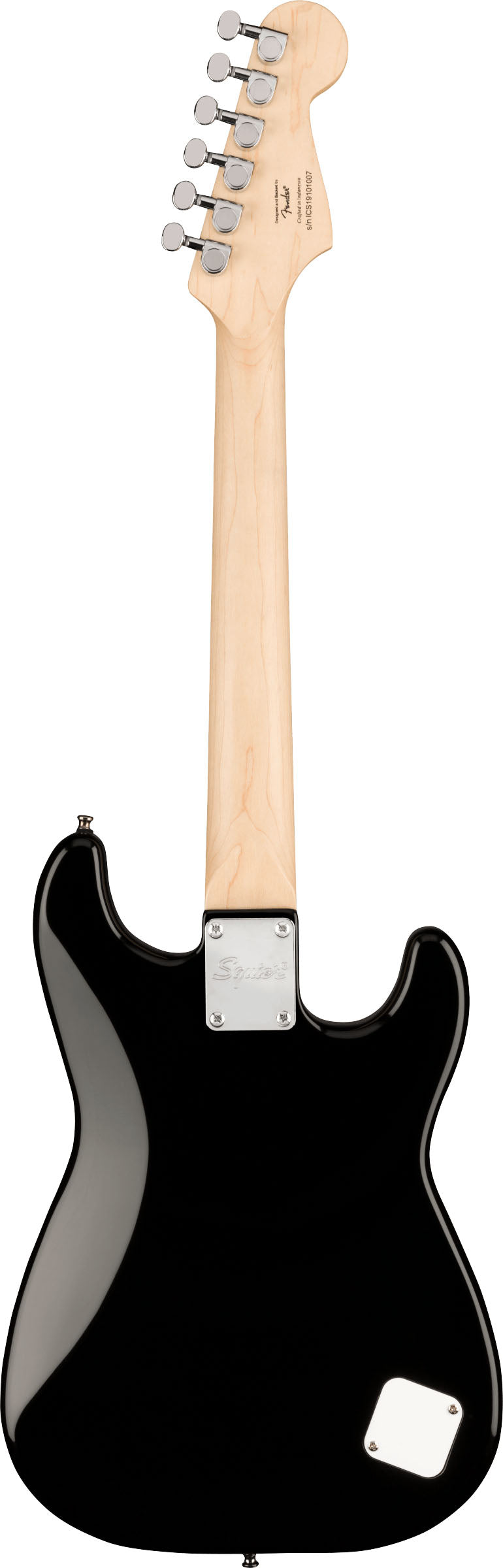 Squier Mini Stratocaster LH IL Guitarra Eléctrica para Zurdos Negra 2