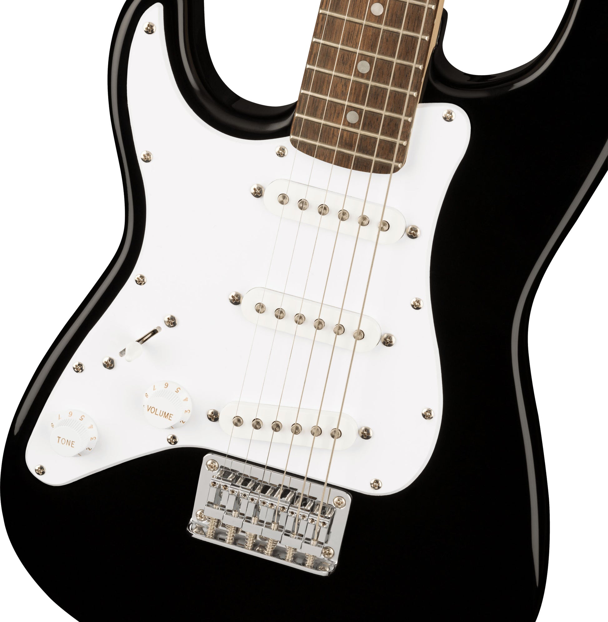 Squier Mini Stratocaster LH IL Guitarra Eléctrica para Zurdos Negra 4