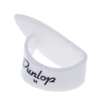 Dunlop 9002 Púa Pulgar Plástico Medium Color Blanco. Unidad 1