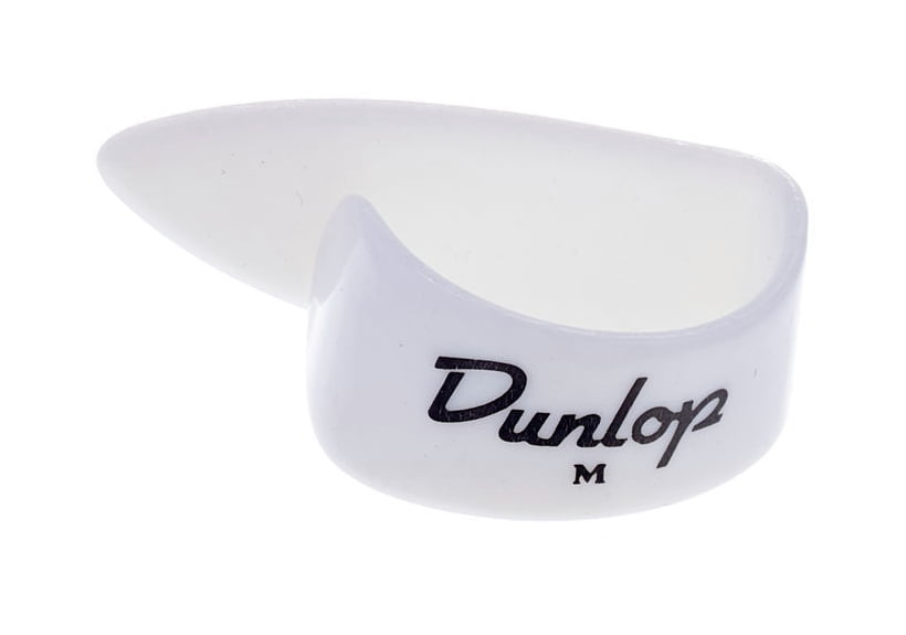 Dunlop 9002 Púa Pulgar Plástico Medium Color Blanco. Unidad 3