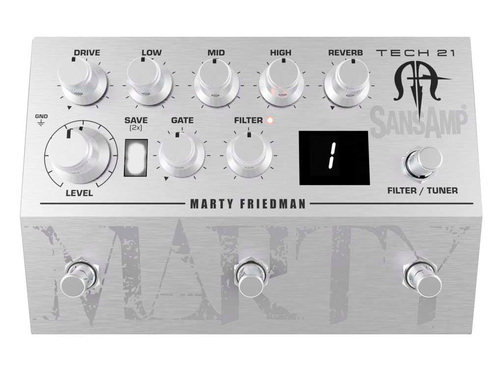 Tech 21 Marty Friedman Sansamp Pedal Preamplificador para Guitarra 1