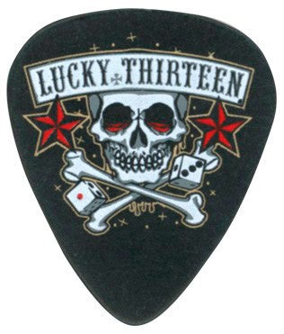 Dunlop L11R073 Púa Lucky 13 Skull Dice 0.73mm. Unidad 1