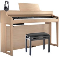 Roland -Pack- HP702 LA Piano Digital Light Oak + Banqueta y Auriculares 1