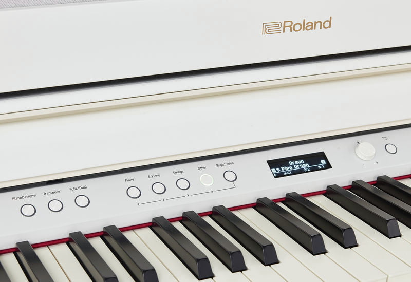 Roland -Pack- HP704 WH Piano Digital Blanco + Banqueta y Auriculares 9