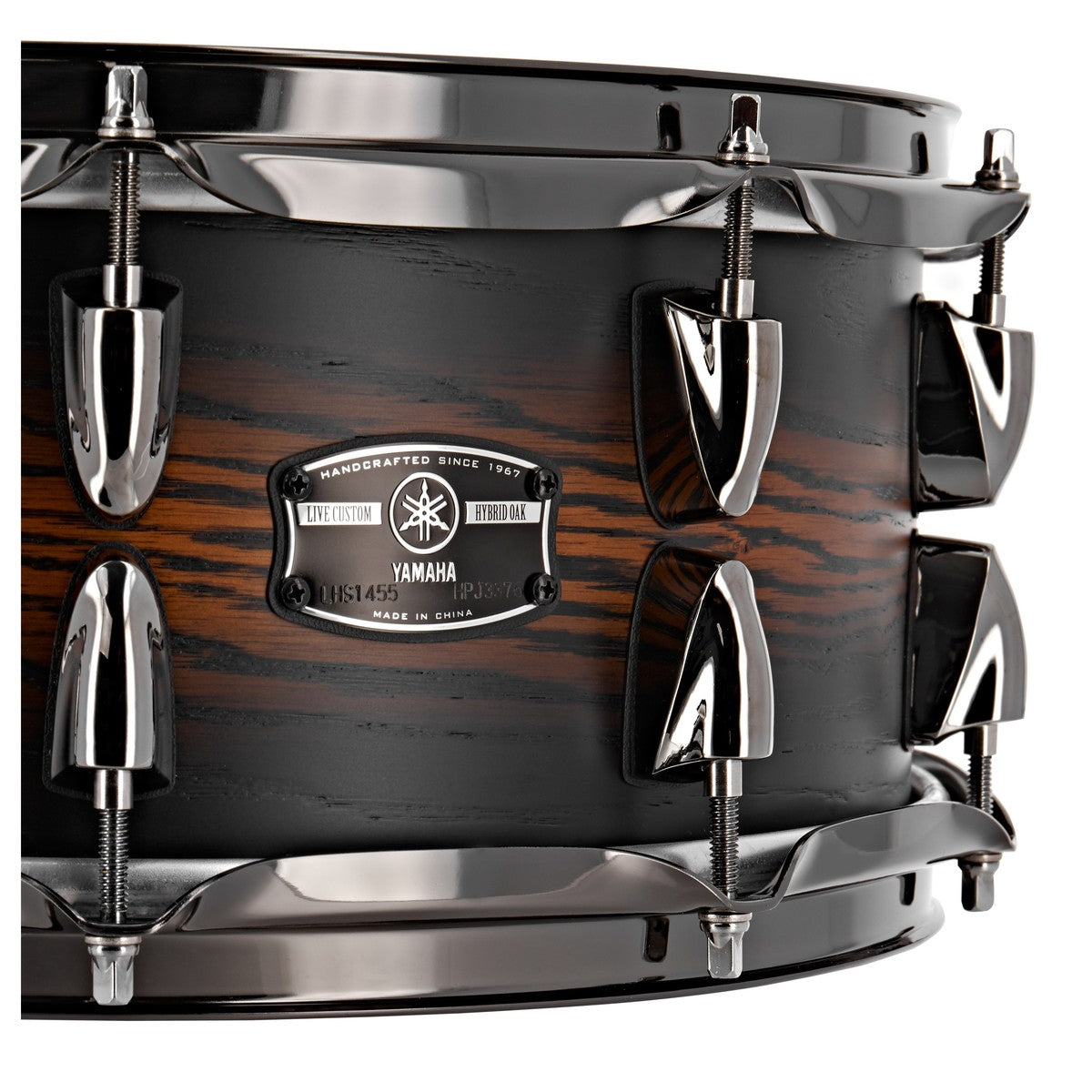 Yamaha LHS1455 ES Live Custom Hybrid Oak Caja Batería 14X5.5 Uzu Earth Sunburst 6