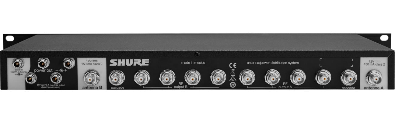 Shure UA844+SWB-E Distribuidor de Antenas Activo para Receptores 2