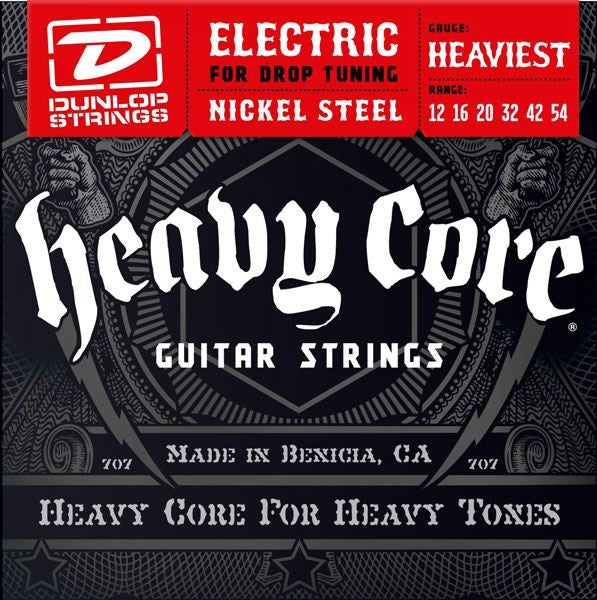 Dunlop DHCN1254 Juego de Cuerdas Heavy Core Eléctrica 012 054. 1