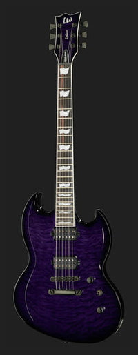 ESP LTD Viper1000QM STPSB Guitarra Eléctrica See Thru Purple Sunburst 10