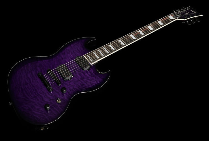 ESP LTD Viper1000QM STPSB Guitarra Eléctrica See Thru Purple Sunburst 18