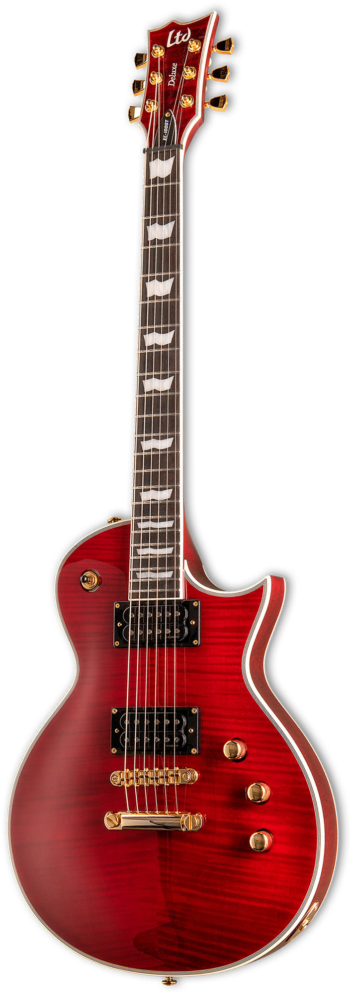 ESP LTD EC1000T CTM STBC Guitarra Eléctrica See Thru Black Cherry 2