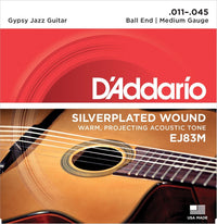 Daddario EJ83M Jazz Juego Cuerdas Guitarra Acústica 011-045 1