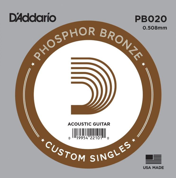 Daddario PB020 Cuerda Guitarra Acústica Bronze 1