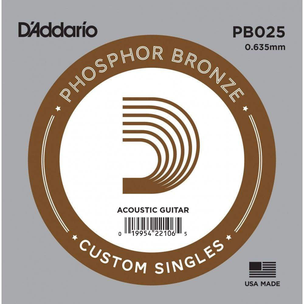 Daddario PB025 Cuerda Guitarra Acústica Bronze 1