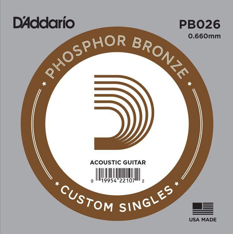 Daddario PB026 Cuerda Guitarra Acústica Bronze 1