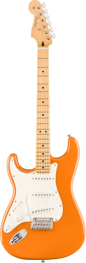 Fender Player Stratocaster LH MN Guitarra Eléctrica Zurdos Capri Orange 1