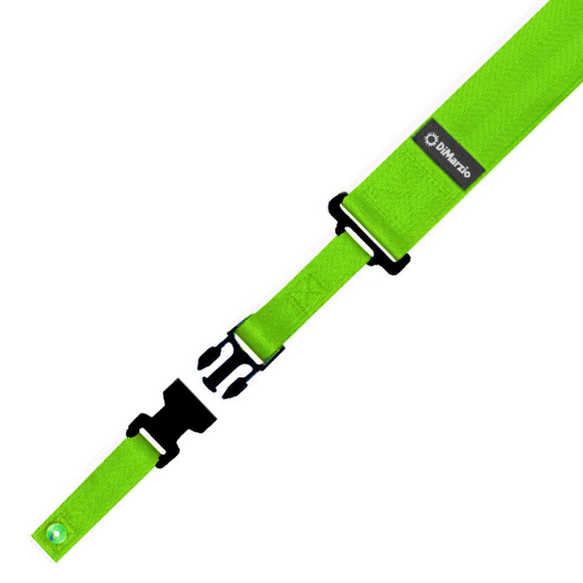 Dimarzio DD2200GN Correa Cliplock Neon Nylon Verde 2