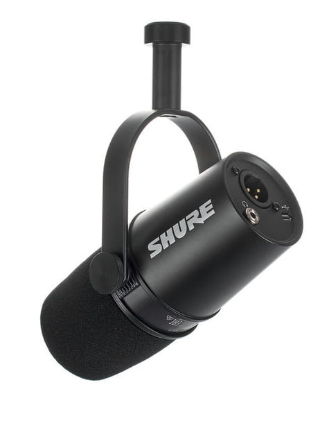 Shure MV7K Micrófono Dinámico para Podcast Negro 2