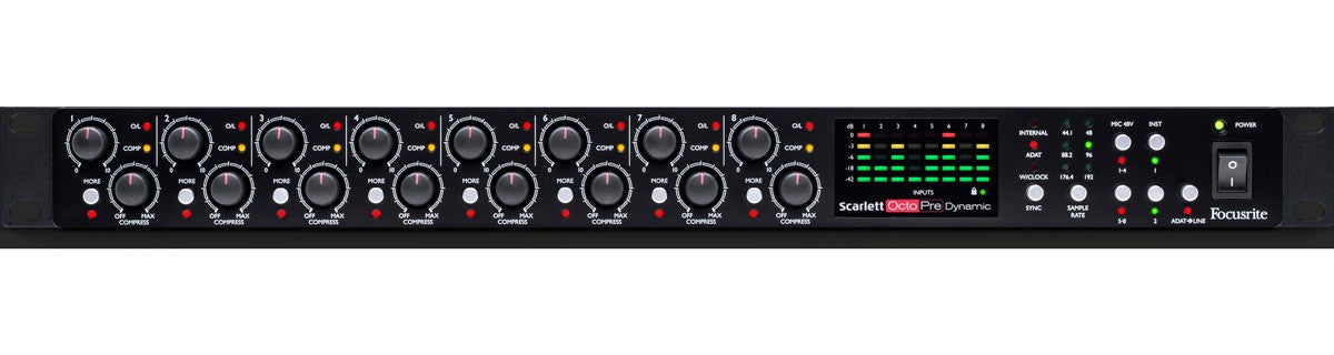 Focusrite Scarlett Octopre Dynamic Previo Multicanal ADAT 1