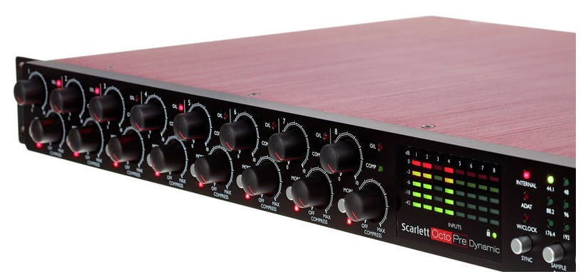 Focusrite Scarlett Octopre Dynamic Previo Multicanal ADAT 12