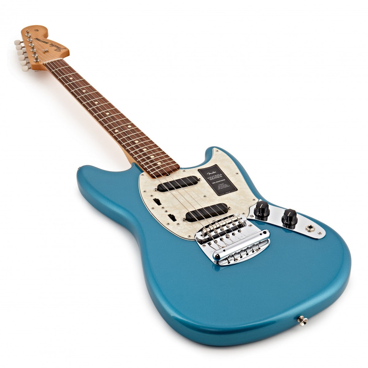 Fender Vintera 60S Mustang PF Guitarra Eléctrica Lake Placid Blue 9