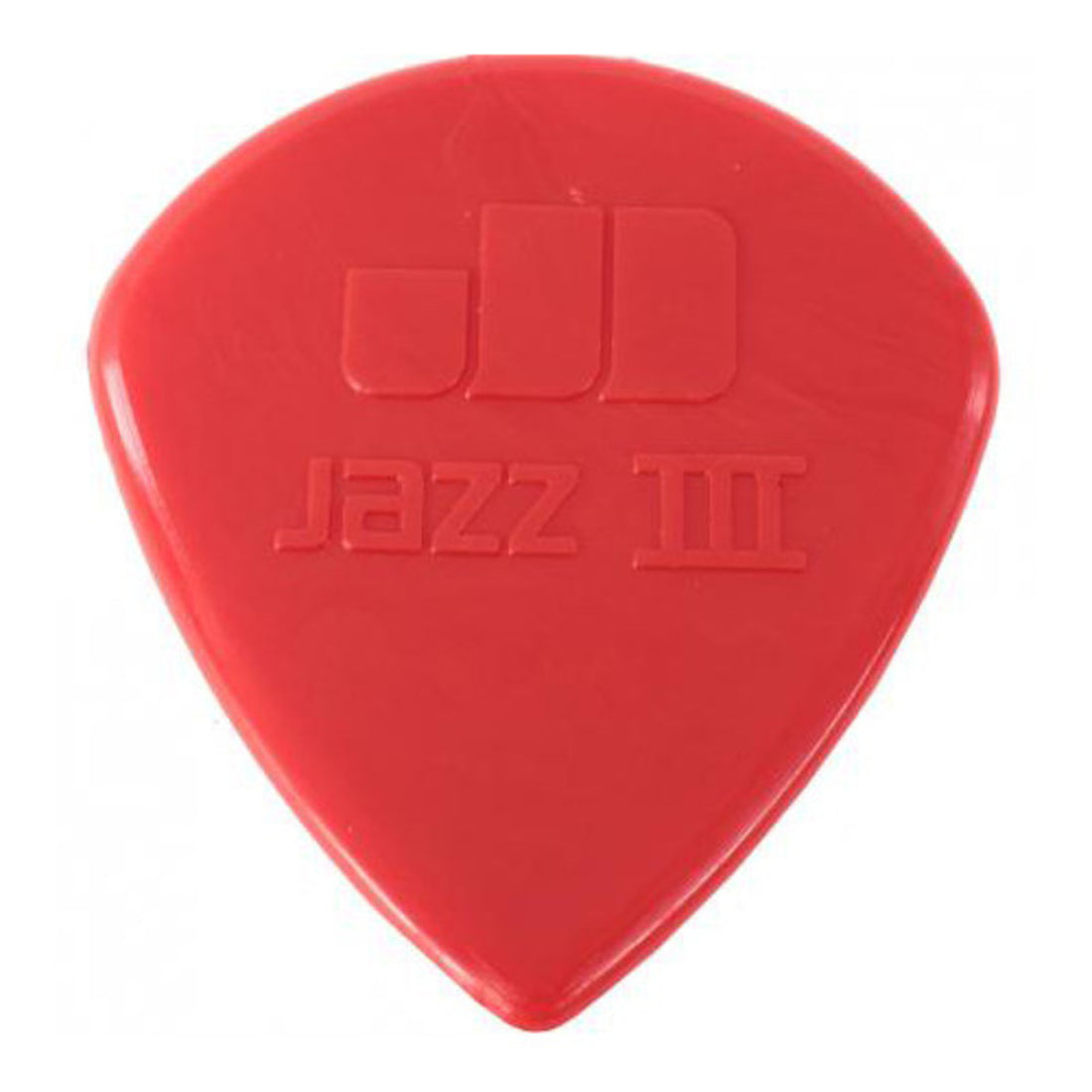 Dunlop 47R3N138 Nylon Jazz III Sharp Roja Púa 1.38mm. Unidad 1