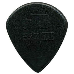 Dunlop 47R3S138 Nylon Jazz III Sharp Negra Púa 1.38mm. Unidad 1