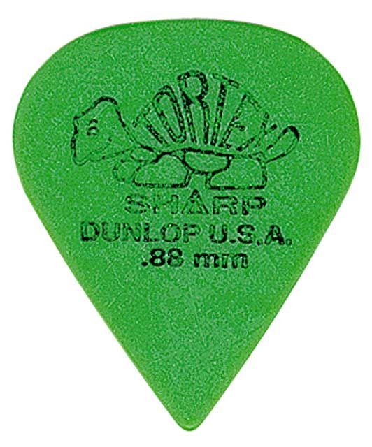 Dunlop 412R88 Tortex Sharp Púa 0.88mm. Unidad 1