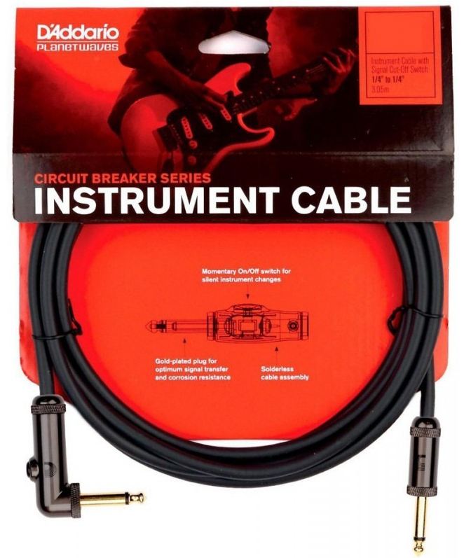 Planet Waves AGRA20 Cable Guitarra 6 Metros Codo con Interruptor 3