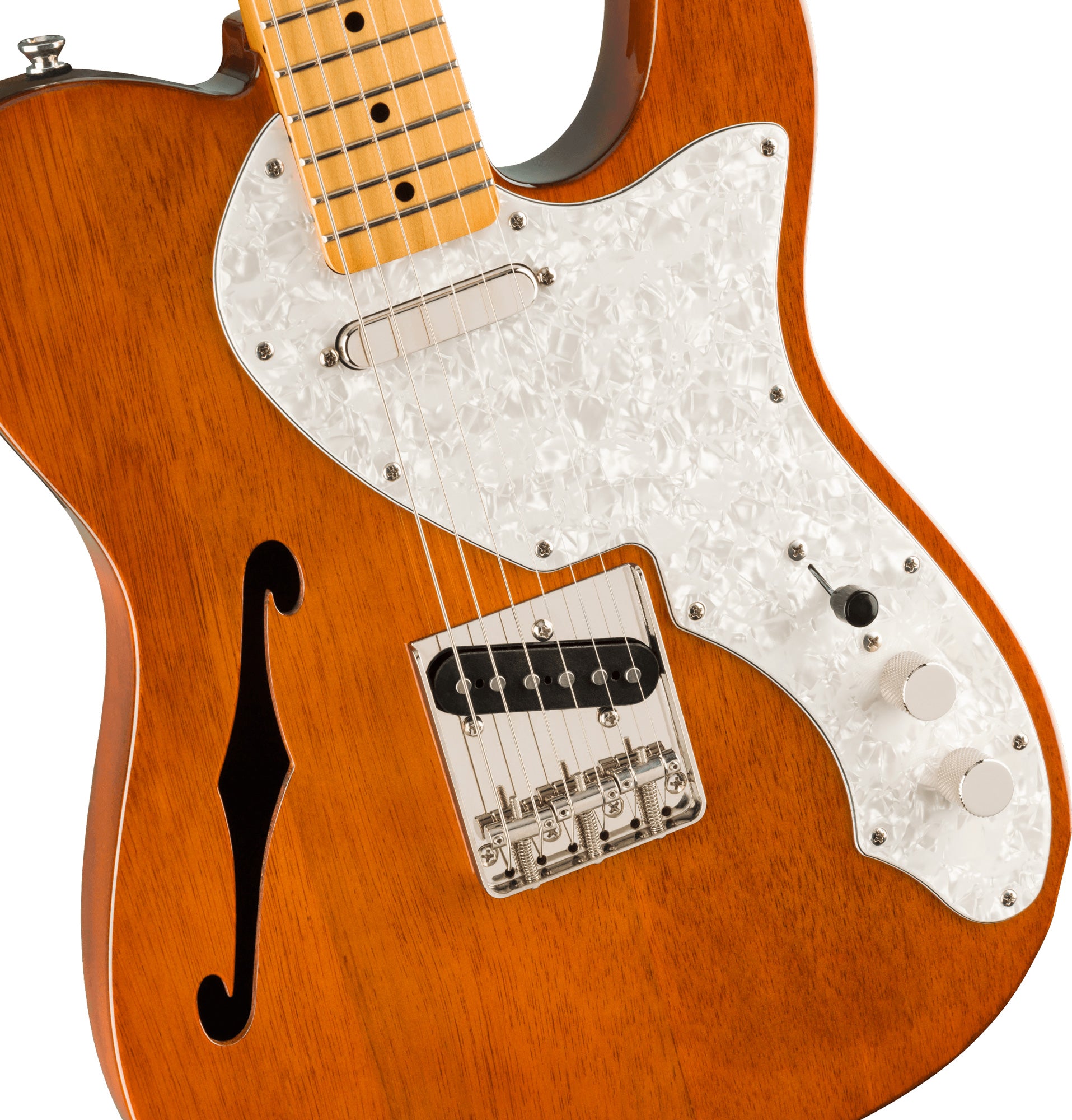 Squier Classic Vibe 60S Telecaster Thinline MN Guitarra Eléctrica Natural 4